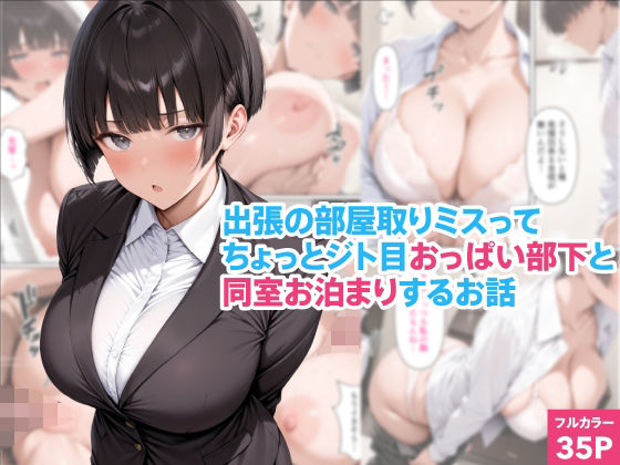 [OL]出張の部屋取りミスってちょっとジト目おっぱい部下と同室お泊まりするお話 くろくろキャノンレビュー