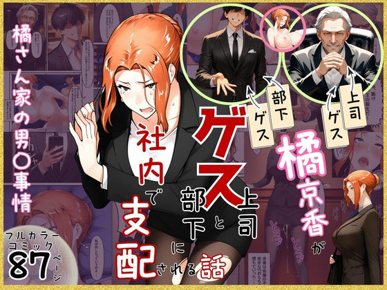 [クンニ]橘京香がゲス上司とゲス部下に社内で支配される話 ぶるーしゃとーレビュー